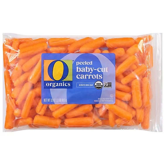 Organic Baby Carrots, Cut & Peeled, 2 lb, 2 ct