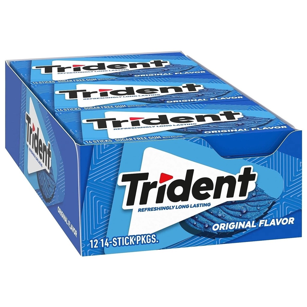 Trident Sugar Free Gum, Original Flavor (14 Pieces, 15 Count)