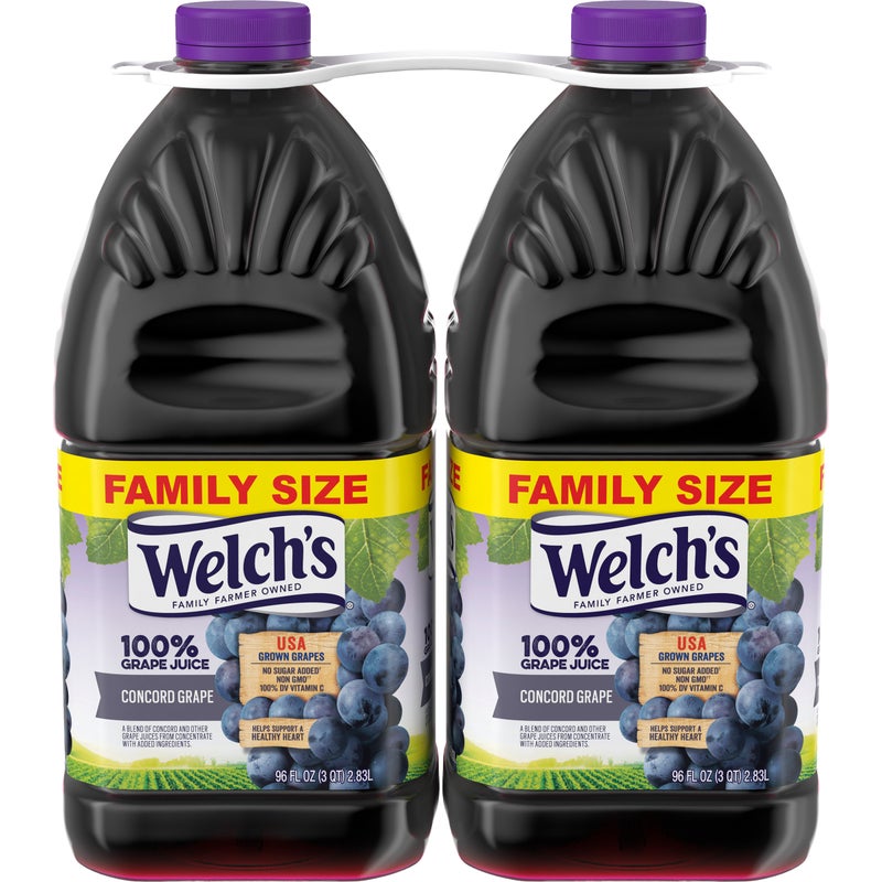 Welch's 100% Grape Juice, 96 fl oz, 2-count